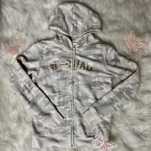 Little Girls Hoody camouflage Jacket